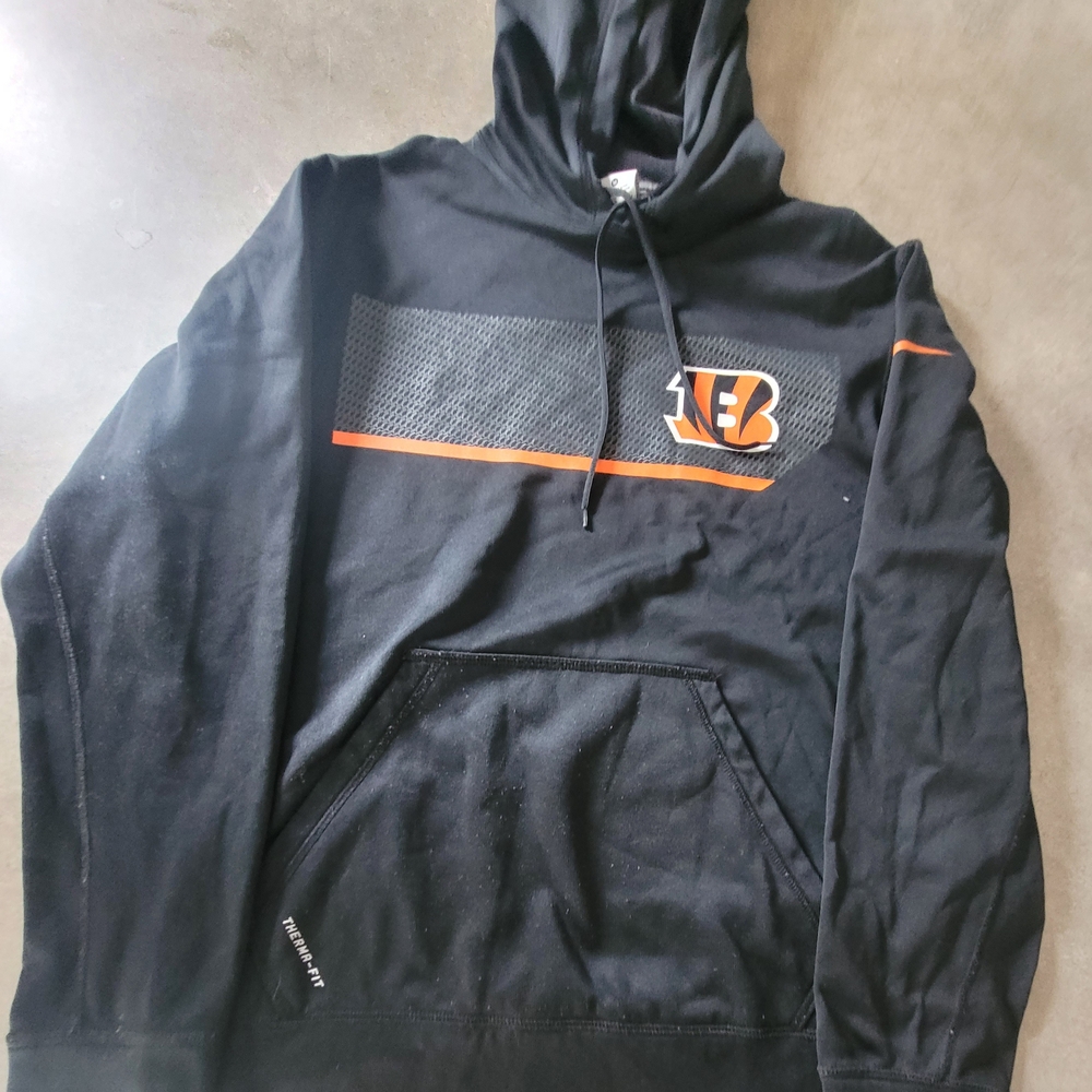 Cincinnati BENGALS - Nike Black and Orange Sweatshirt Hoodie